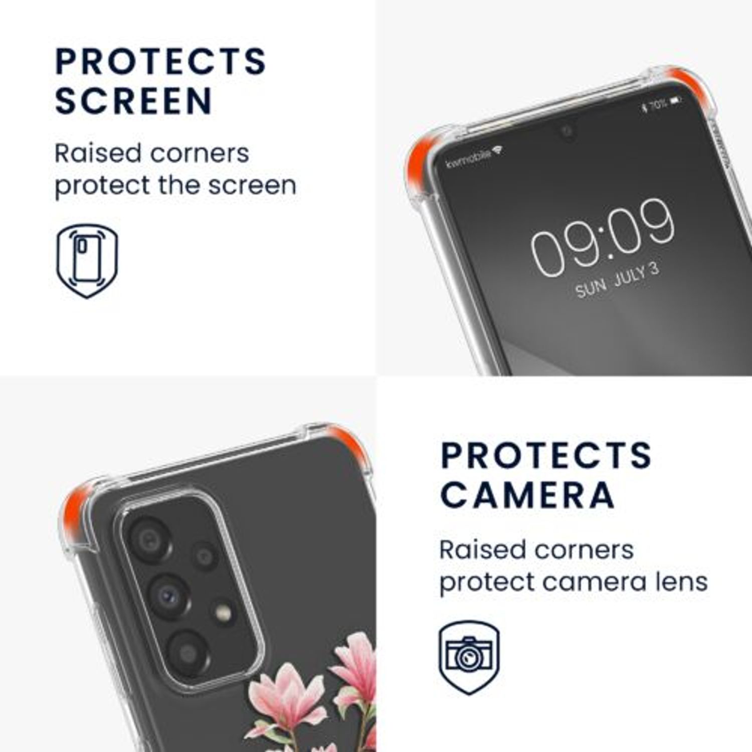Husa Kwmobile pentru Samsung Galaxy A33 5G, Silicon, Multicolor, 58233.02 fotografia produsului View 5 L