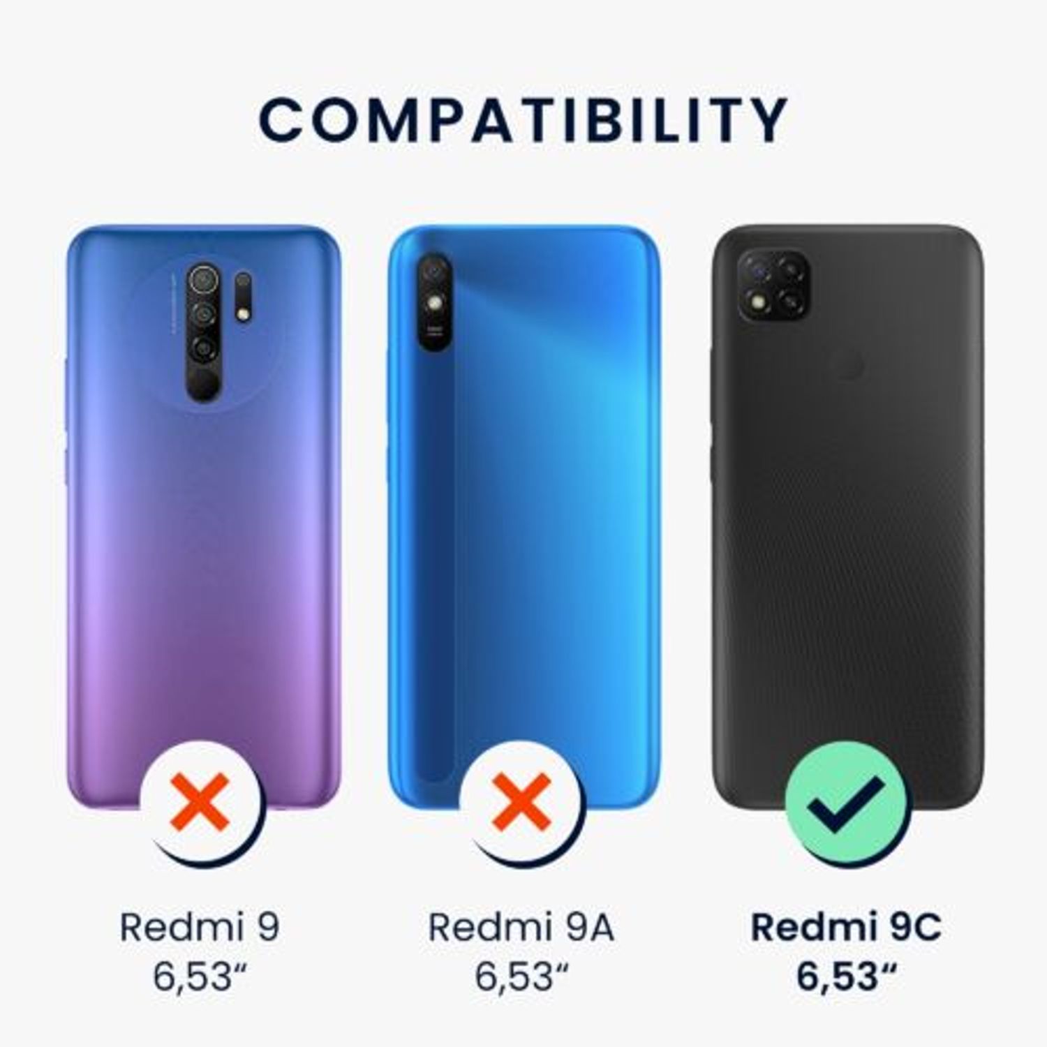 Husa Kwmobile pentru Xiaomi Redmi 9C, Silicon, Verde, 52850.200 fotografia produsului View 3 L