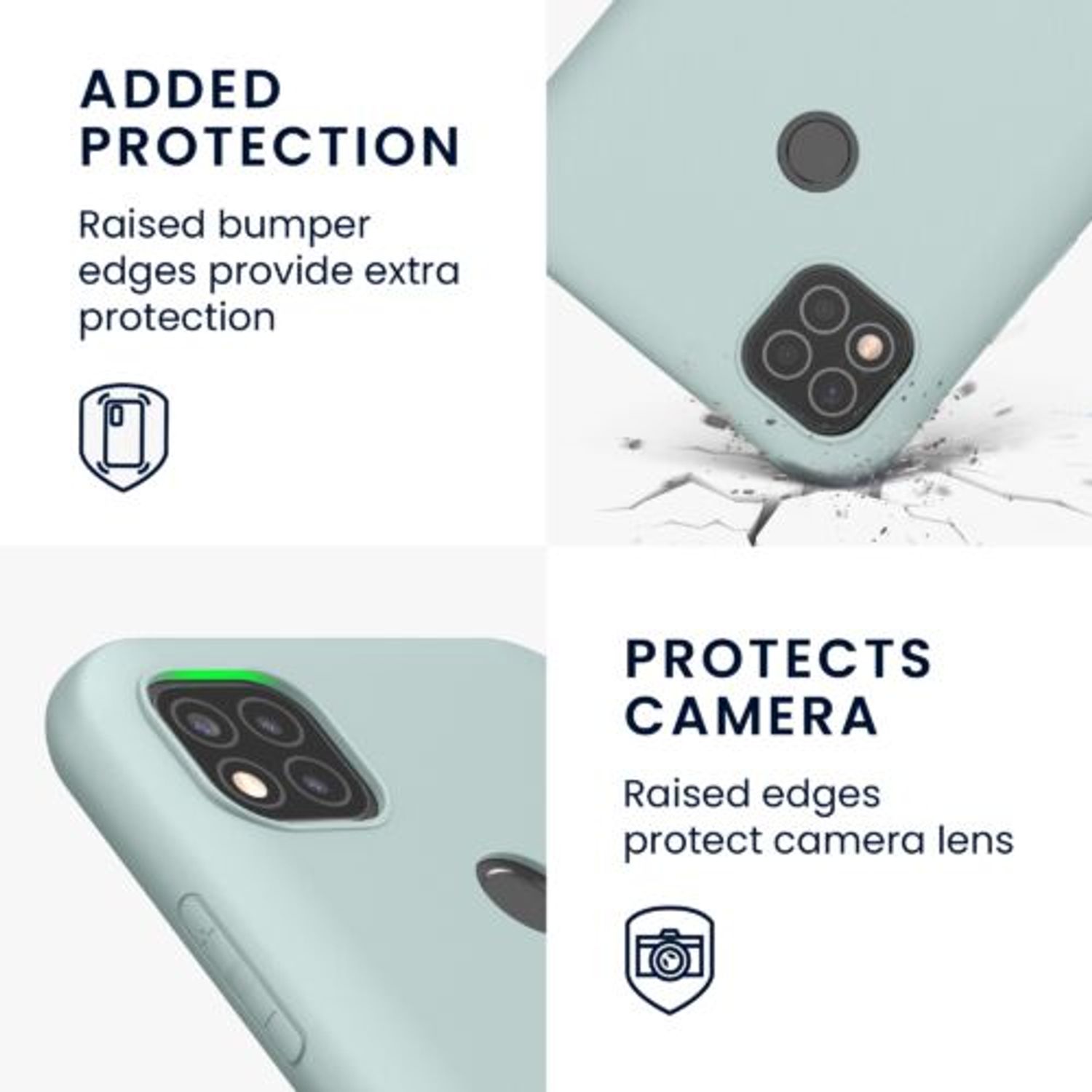 Husa Kwmobile pentru Xiaomi Redmi 9C, Silicon, Verde, 52850.200 fotografia produsului View 5 L