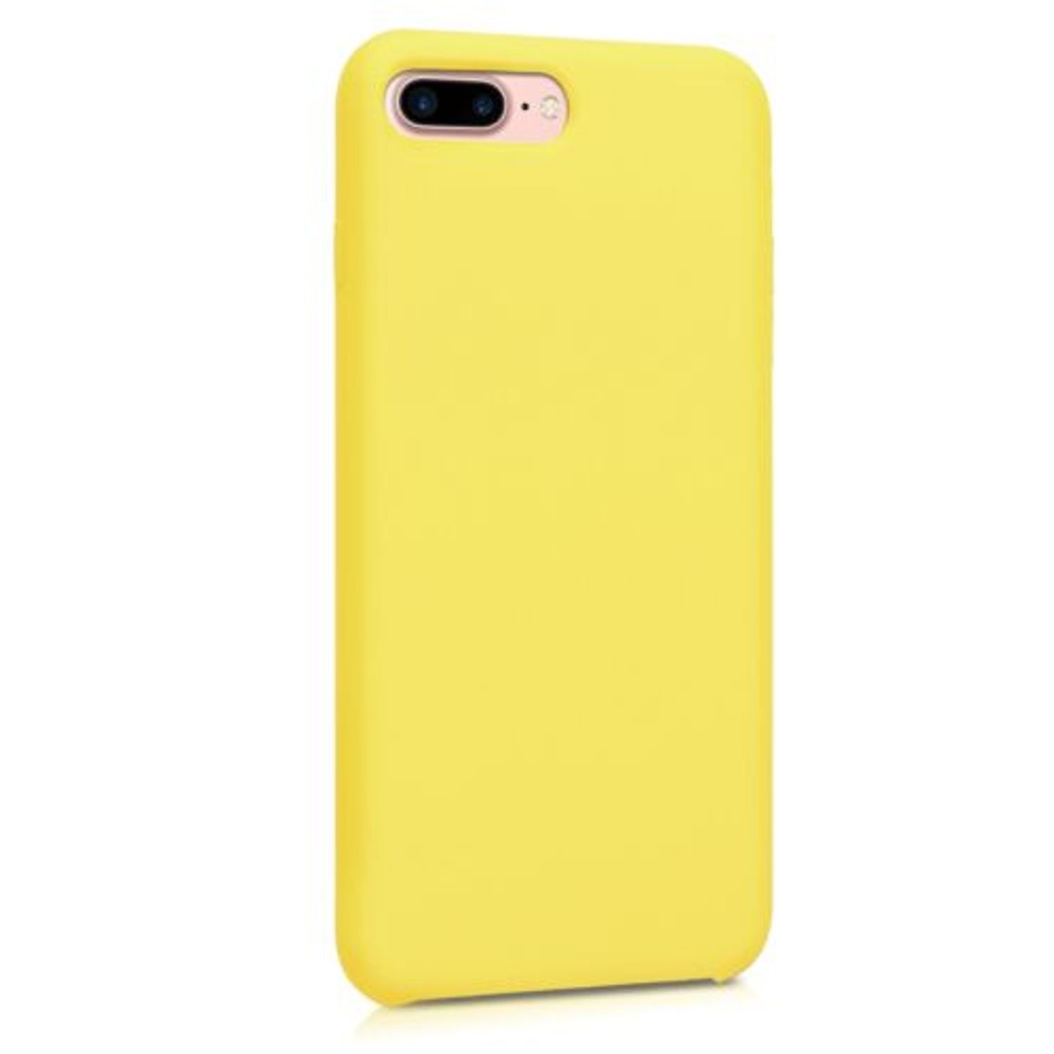 Husa pentru Apple iPhone 8 Plus/iPhone 7 Plus, Silicon, Galben, 40842.30 fotografia produsului View 8 L