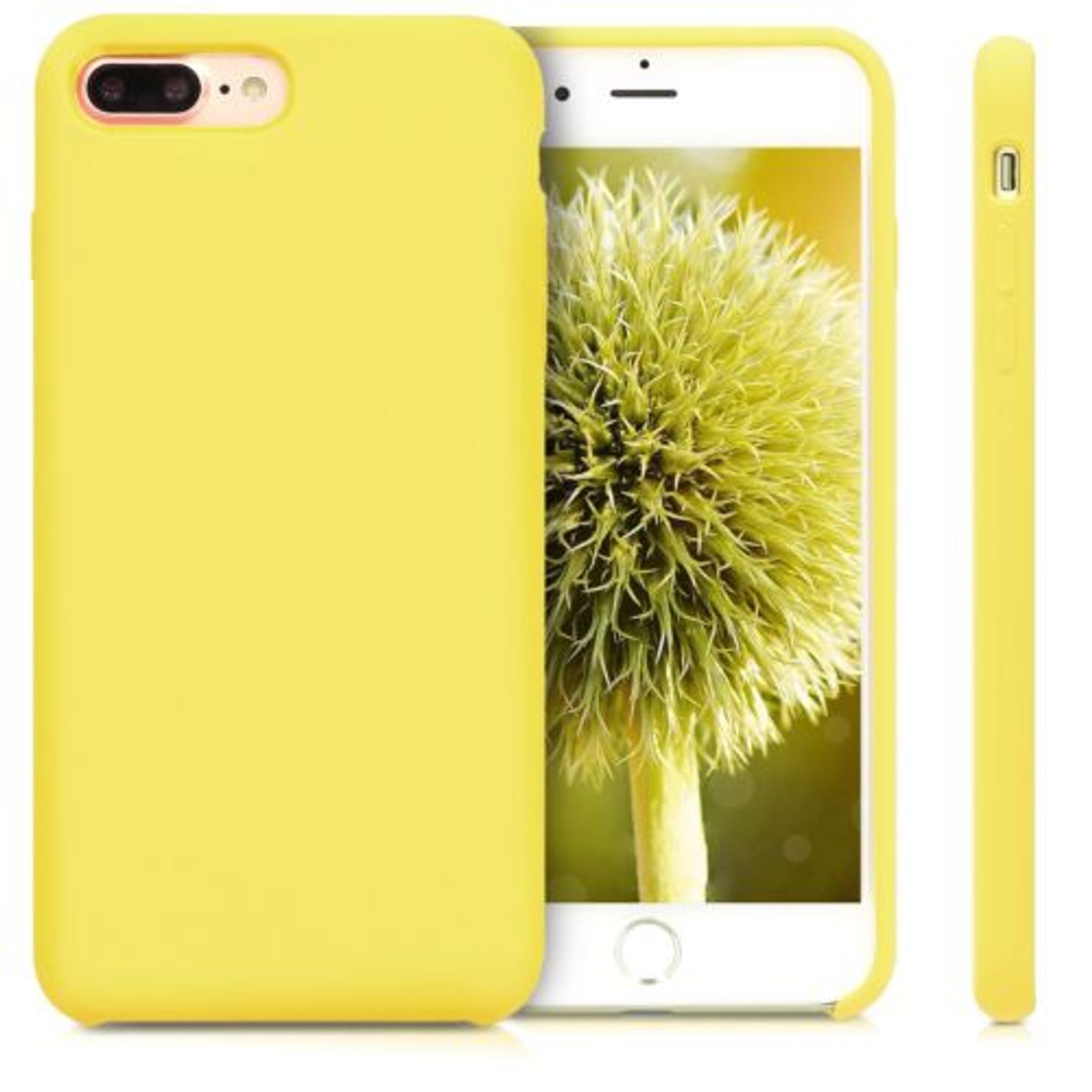 Husa pentru Apple iPhone 8 Plus/iPhone 7 Plus, Silicon, Galben, 40842.30 fotografia produsului View 2 L