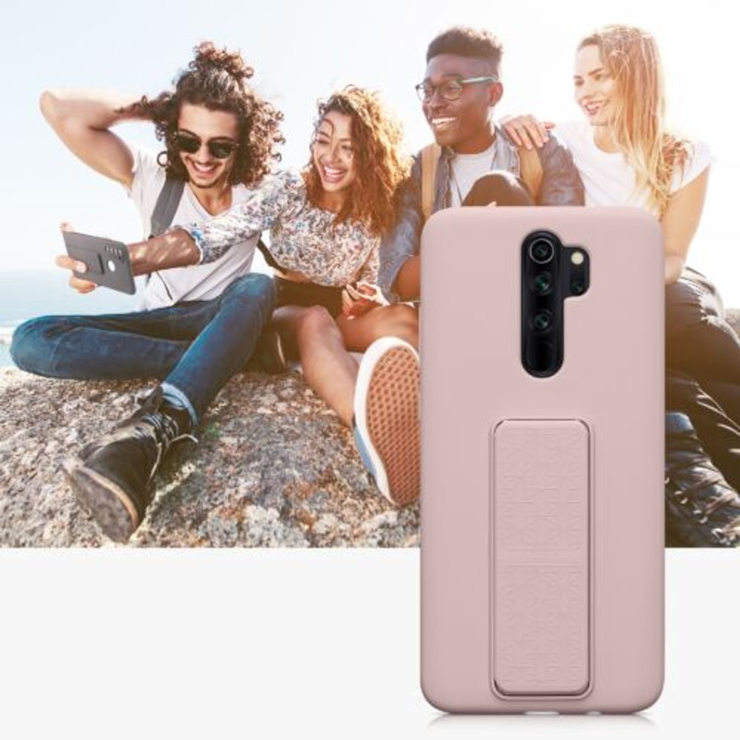 Husa Kwmobile pentru Xiaomi Redmi Note 8 Pro, Silicon, Roz, 58264.10 fotografia produsului View 10 L