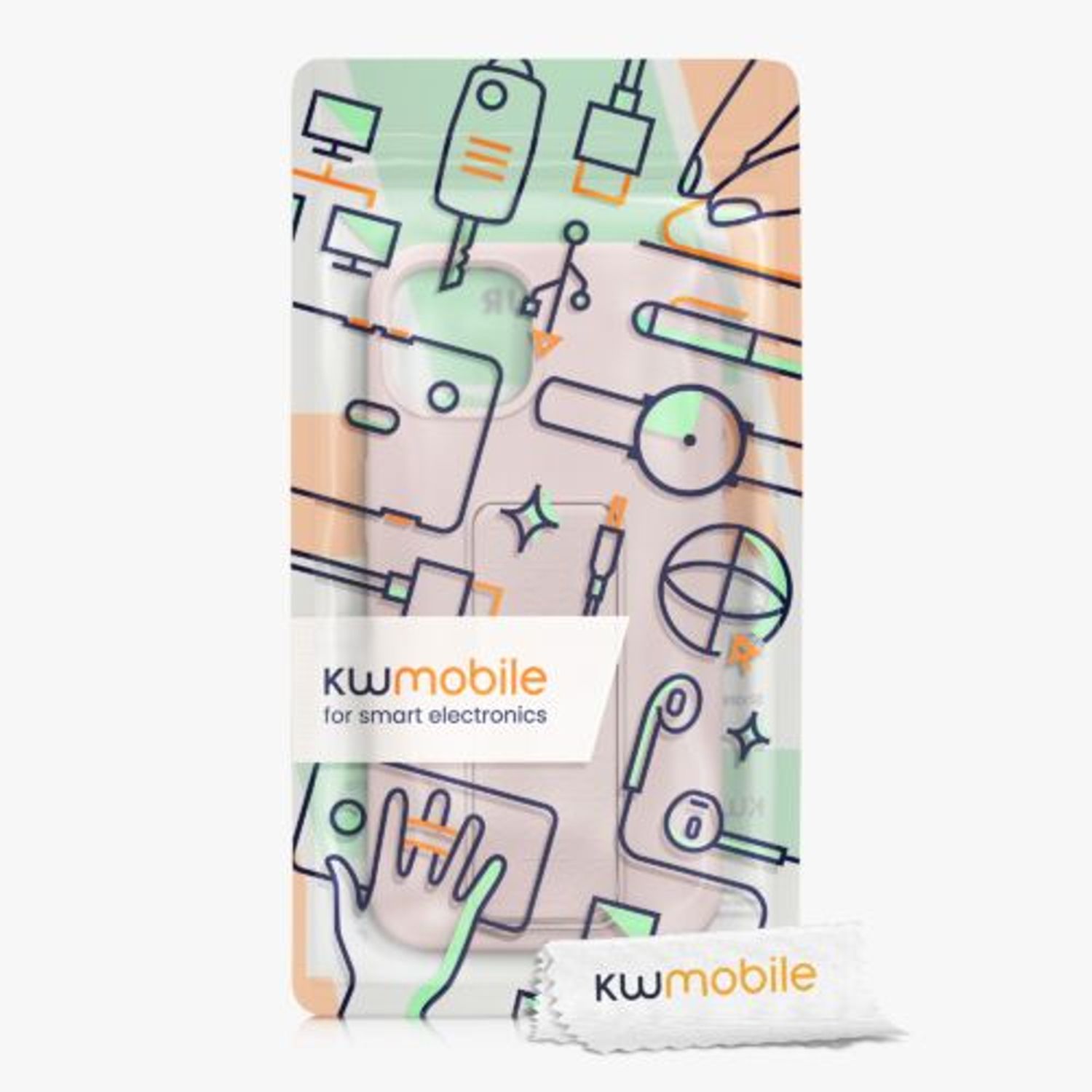 Husa Kwmobile pentru Apple iPhone 13, Silicon, Roz, 58249.10 fotografia produsului View 7 L