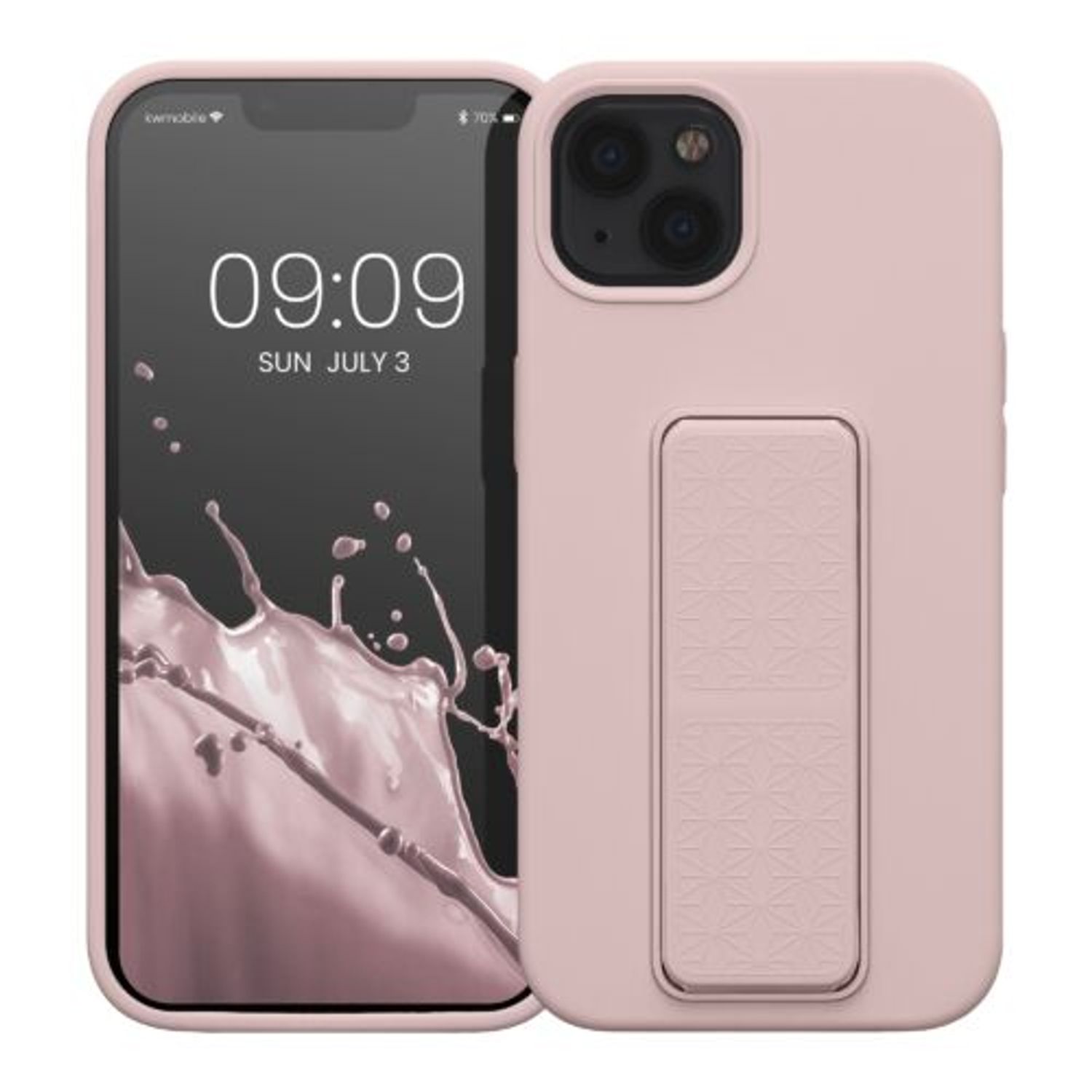 Husa Kwmobile pentru Apple iPhone 13, Silicon, Roz, 58249.10 fotografia produsului
