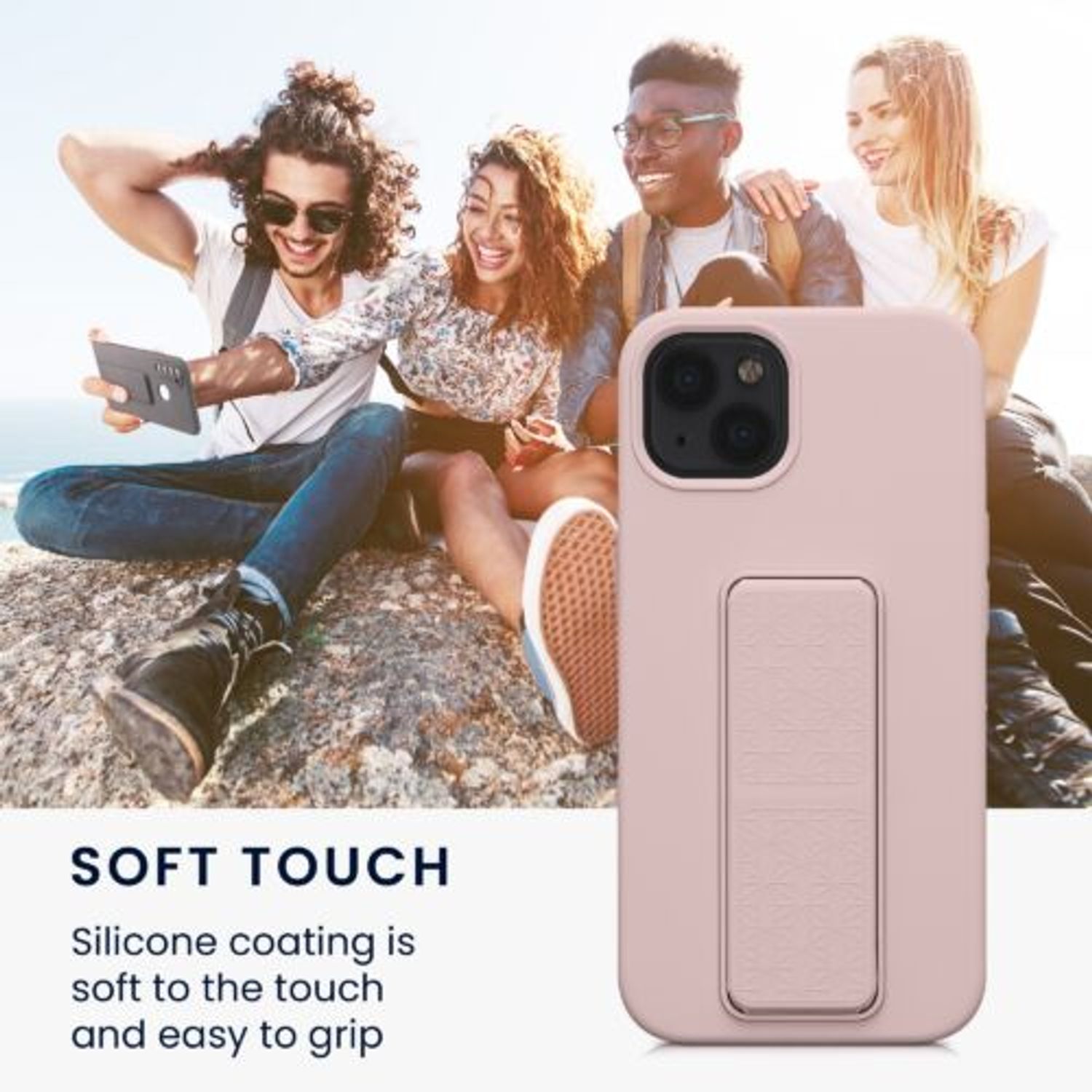 Husa Kwmobile pentru Apple iPhone 13, Silicon, Roz, 58249.10 fotografia produsului View 6 L