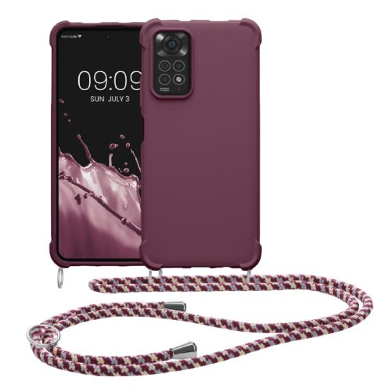 Husa Kwmobile pentru Xiaomi Redmi Note 11/Redmi Note 11s, Silicon, Violet, 58085.187 fotografia produsului