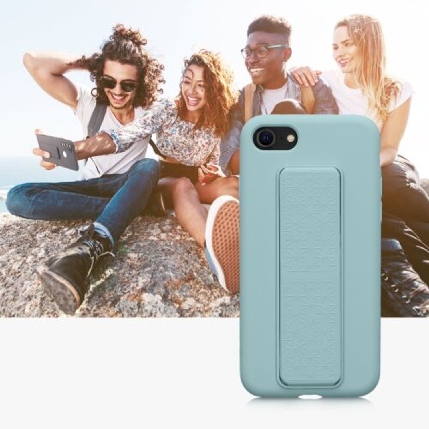 Husa Kwmobile pentru Apple iPhone 8/iPhone 7/iPhone SE 2, Silicon, Verde, 58279.71 fotografia produsului View 10 L