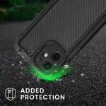 Husa Kwmobile pentru Apple iPhone 12/iPhone 12 Pro, Silicon, Negru, 58288.01 fotografia produsului View 2 S