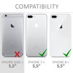 Husa pentru Apple iPhone 8 Plus/iPhone 7 Plus, Silicon, Alb, 39499.48 fotografia produsului View 3 S