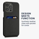 Husa Kwmobile pentru Apple iPhone 13 Pro, Piele ecologica, Negru, 58275.01 fotografia produsului View 2 S