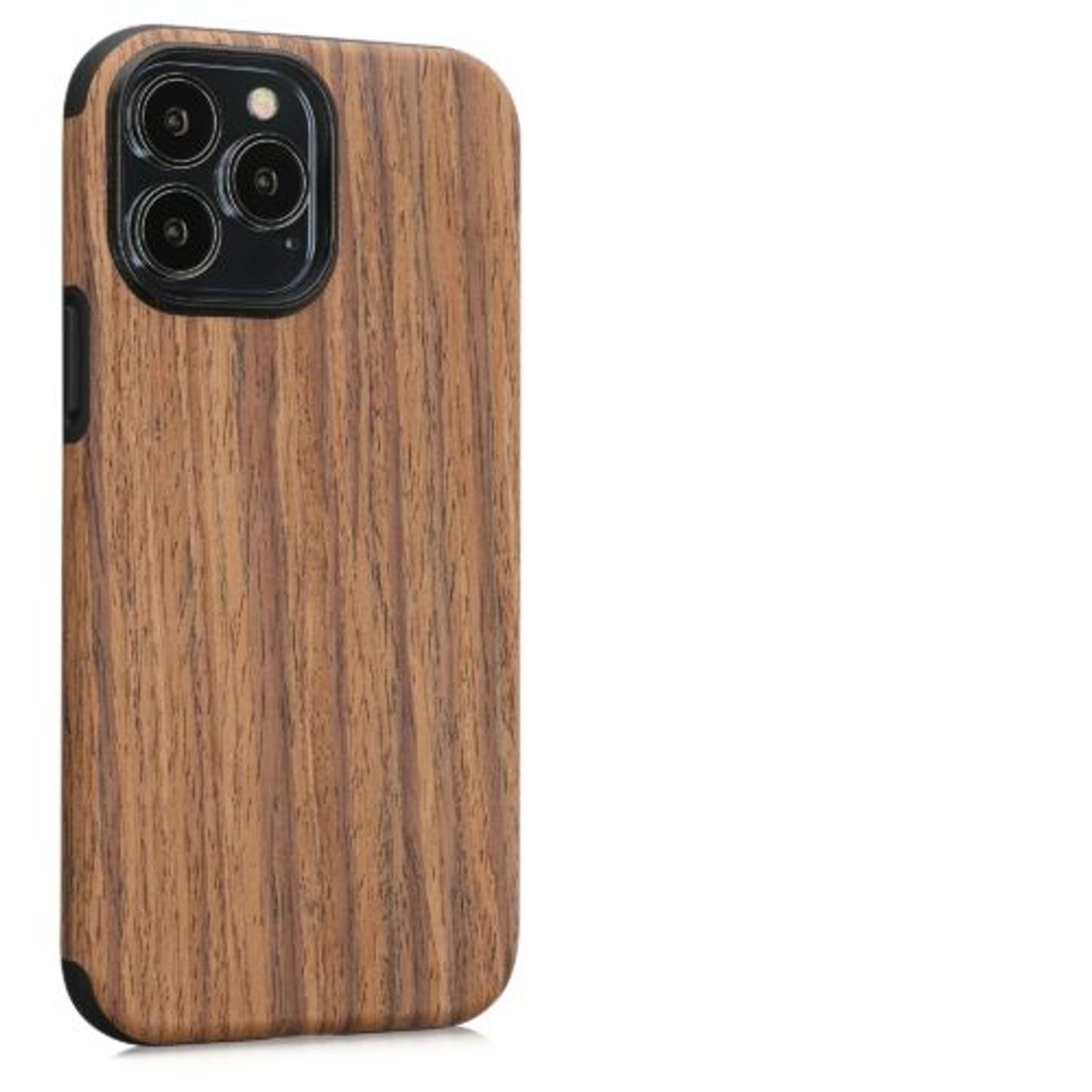Husa Kwmobile pentru Apple iPhone 13 Pro Max, Lemn, Maro, 58304.01 fotografia produsului View 6 L