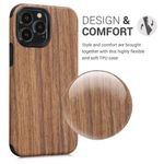 Husa Kwmobile pentru Apple iPhone 13 Pro Max, Lemn, Maro, 58304.01 fotografia produsului View 3 S