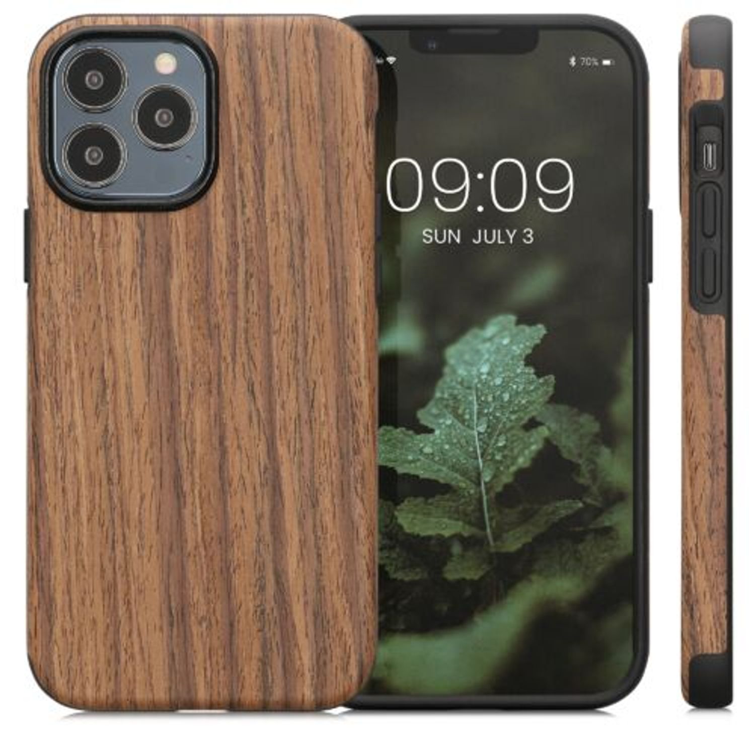 Husa Kwmobile pentru Apple iPhone 13 Pro Max, Lemn, Maro, 58304.01 fotografia produsului