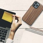 Husa Kwmobile pentru Apple iPhone 13 Pro Max, Lemn, Maro, 58304.01 fotografia produsului View 2 S