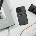 Husa Kwmobile pentru Apple iPhone 13 Pro, Piele ecologica, Negru, 58275.01 fotografia produsului View 3 S