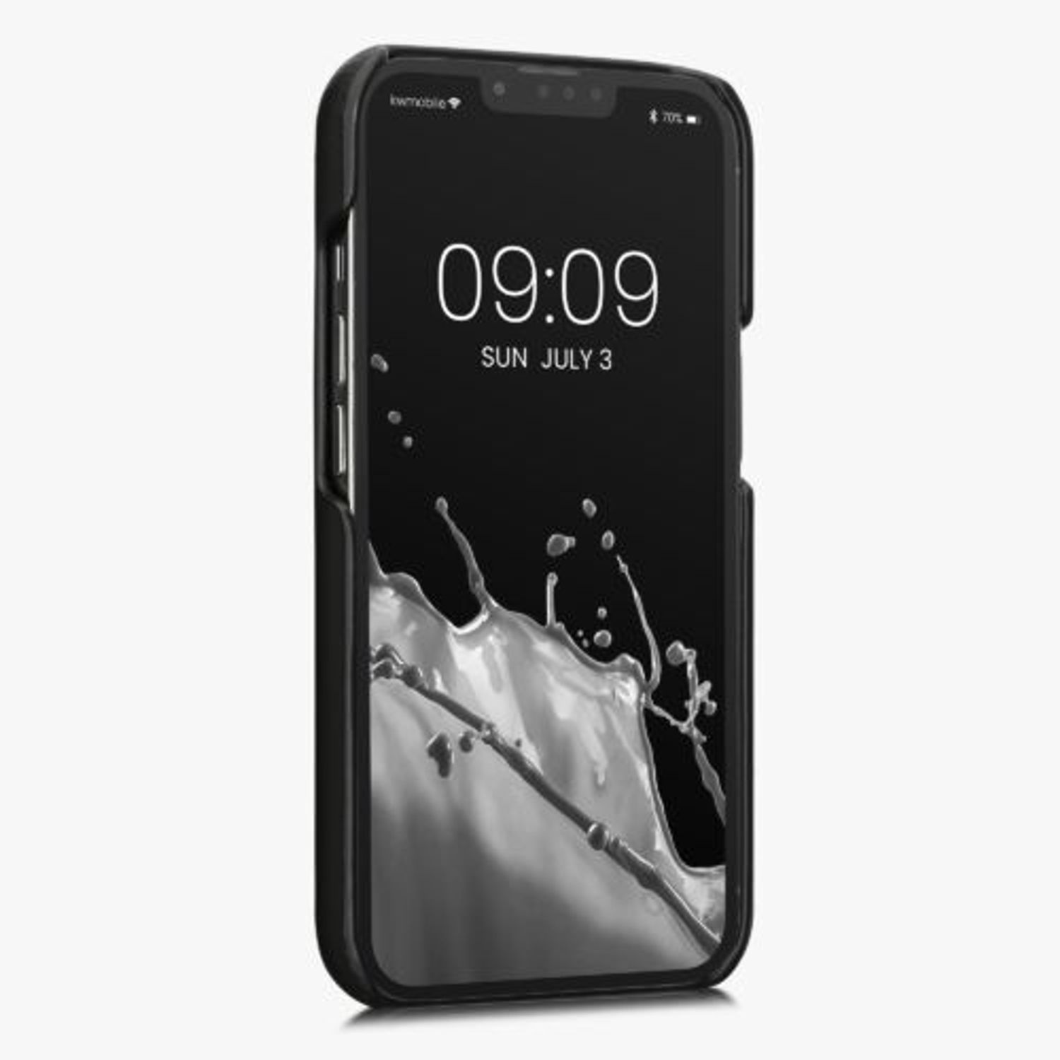 Husa Kwmobile pentru Apple iPhone 13 Pro, Piele ecologica, Negru, 58275.01 fotografia produsului View 4 L