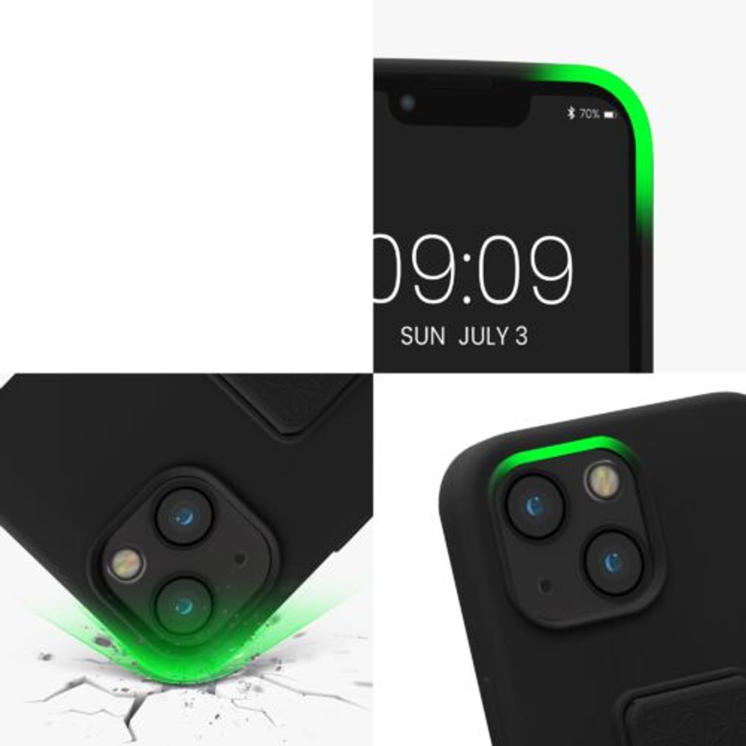 Husa Kwmobile pentru Apple iPhone 13 Mini, Silicon, Negru, 58276.01 fotografia produsului View 8 L