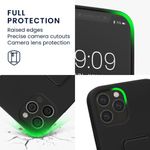 Husa Kwmobile pentru Apple iPhone 12/iPhone 12 Pro, Silicon, Negru, 58283.01 fotografia produsului View 3 S