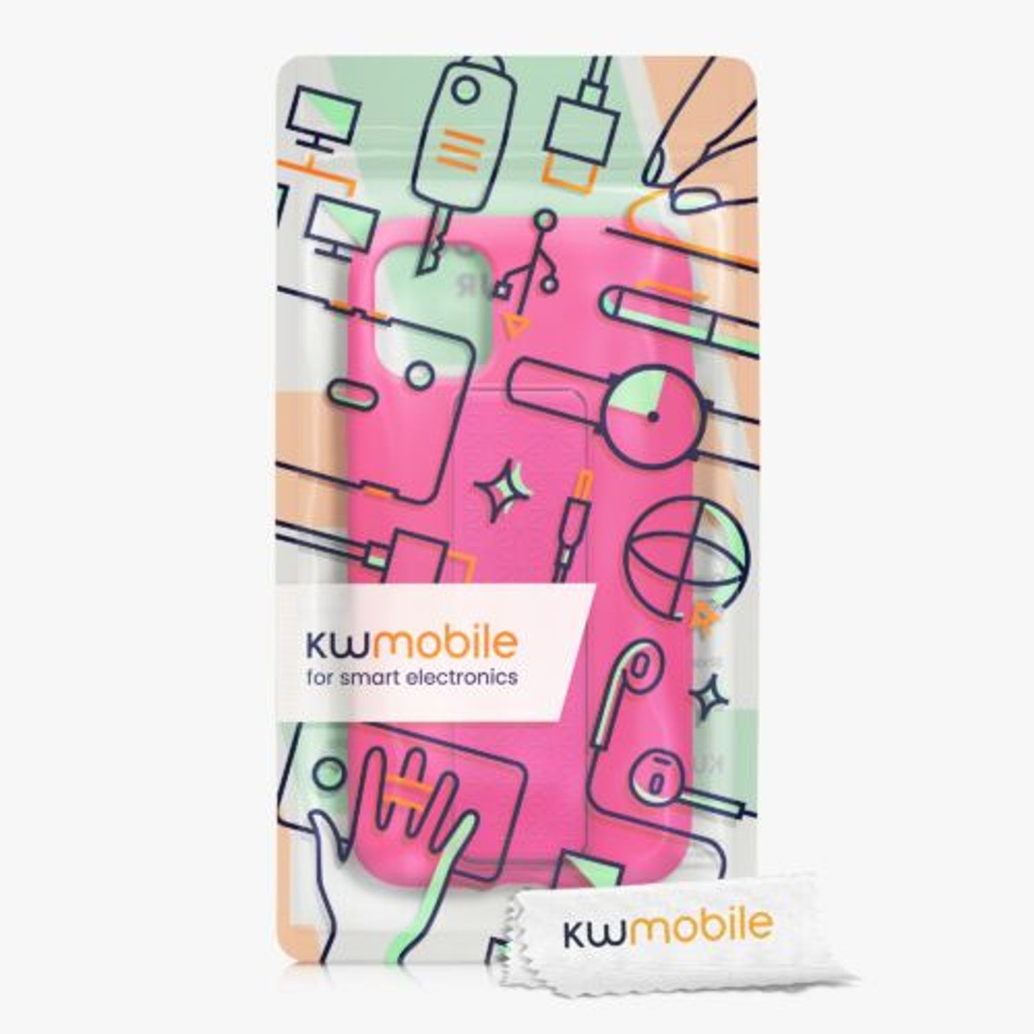 Husa Kwmobile pentru Apple iPhone 11, Silicon, Roz, 58280.77 fotografia produsului View 7 L