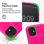 Husa Kwmobile pentru Apple iPhone 11, Silicon, Roz, 58280.77 fotografia produsului View 4 S