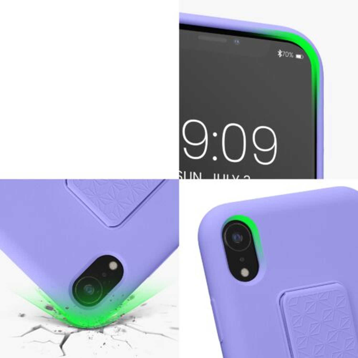 Husa Kwmobile pentru Apple iPhone XR, Silicon, Albastru, 58281.108 fotografia produsului View 8 L