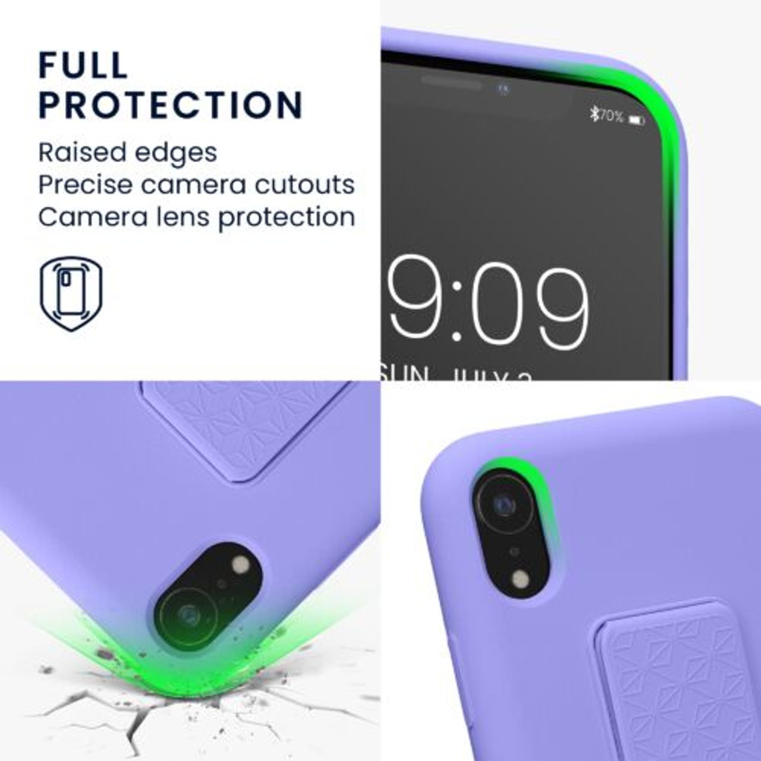 Husa Kwmobile pentru Apple iPhone XR, Silicon, Albastru, 58281.108 fotografia produsului View 3 L