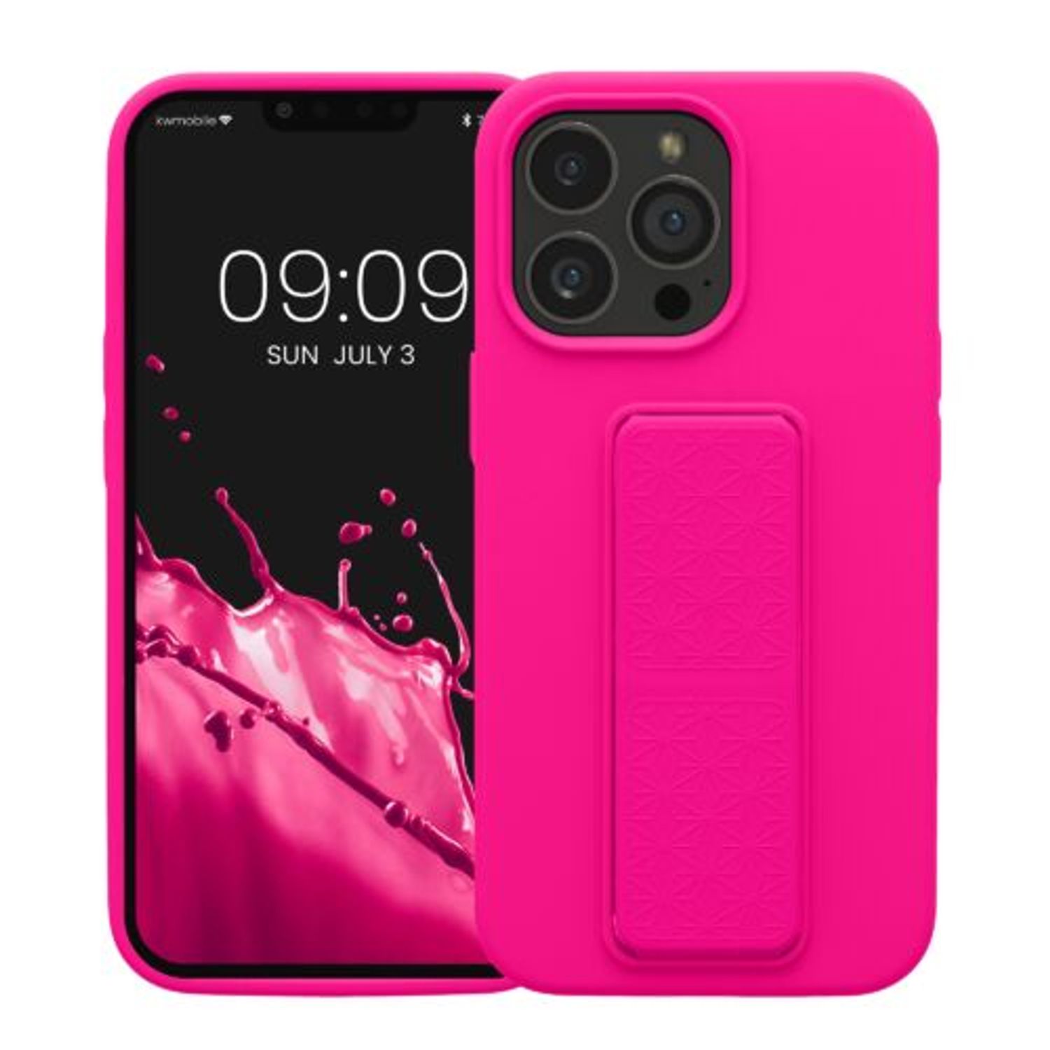 Husa Kwmobile pentru Apple iPhone 13 Pro, Silicon, Roz, 58277.77 fotografia produsului