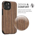 Husa Kwmobile pentru Apple iPhone 13 Mini, Lemn, Maro, 58301.01 fotografia produsului View 3 S