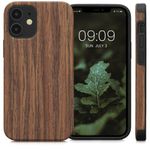 Husa Kwmobile pentru Apple iPhone 12 Mini, Lemn, Maro, 58296.01 fotografia produsului