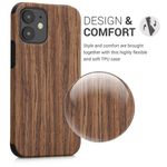 Husa Kwmobile pentru Apple iPhone 12 Mini, Lemn, Maro, 58296.01 fotografia produsului View 4 S