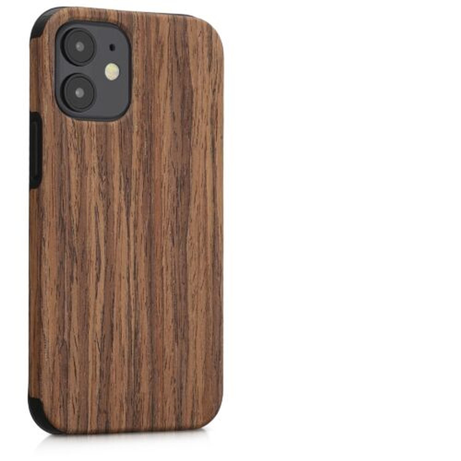 Husa Kwmobile pentru Apple iPhone 12 Mini, Lemn, Maro, 58296.01 fotografia produsului View 5 L