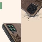 Husa Kwmobile pentru Samsung Galaxy M22, Lemn, Maro, 58309.01 fotografia produsului View 8 S