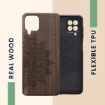Husa Kwmobile pentru Samsung Galaxy M22, Lemn, Maro, 58309.01 fotografia produsului View 4 S