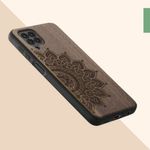 Husa Kwmobile pentru Samsung Galaxy M22, Lemn, Maro, 58309.01 fotografia produsului View 10 S