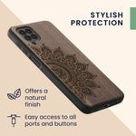 Husa Kwmobile pentru Samsung Galaxy M22, Lemn, Maro, 58309.01 fotografia produsului View 6 S