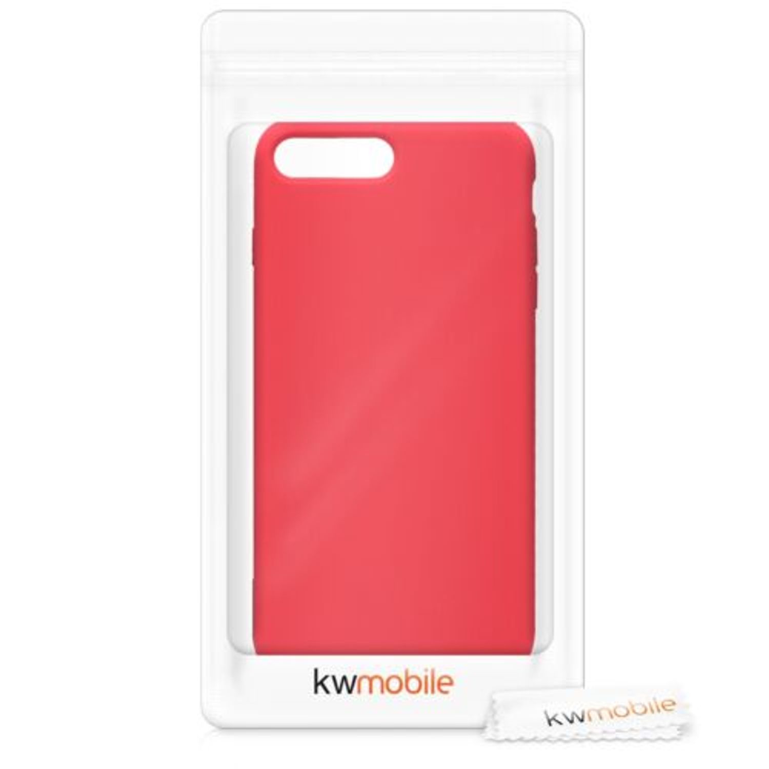 Husa pentru Apple iPhone 8 Plus/iPhone 7 Plus, Silicon, Rosu, 40842.111 fotografia produsului View 7 L
