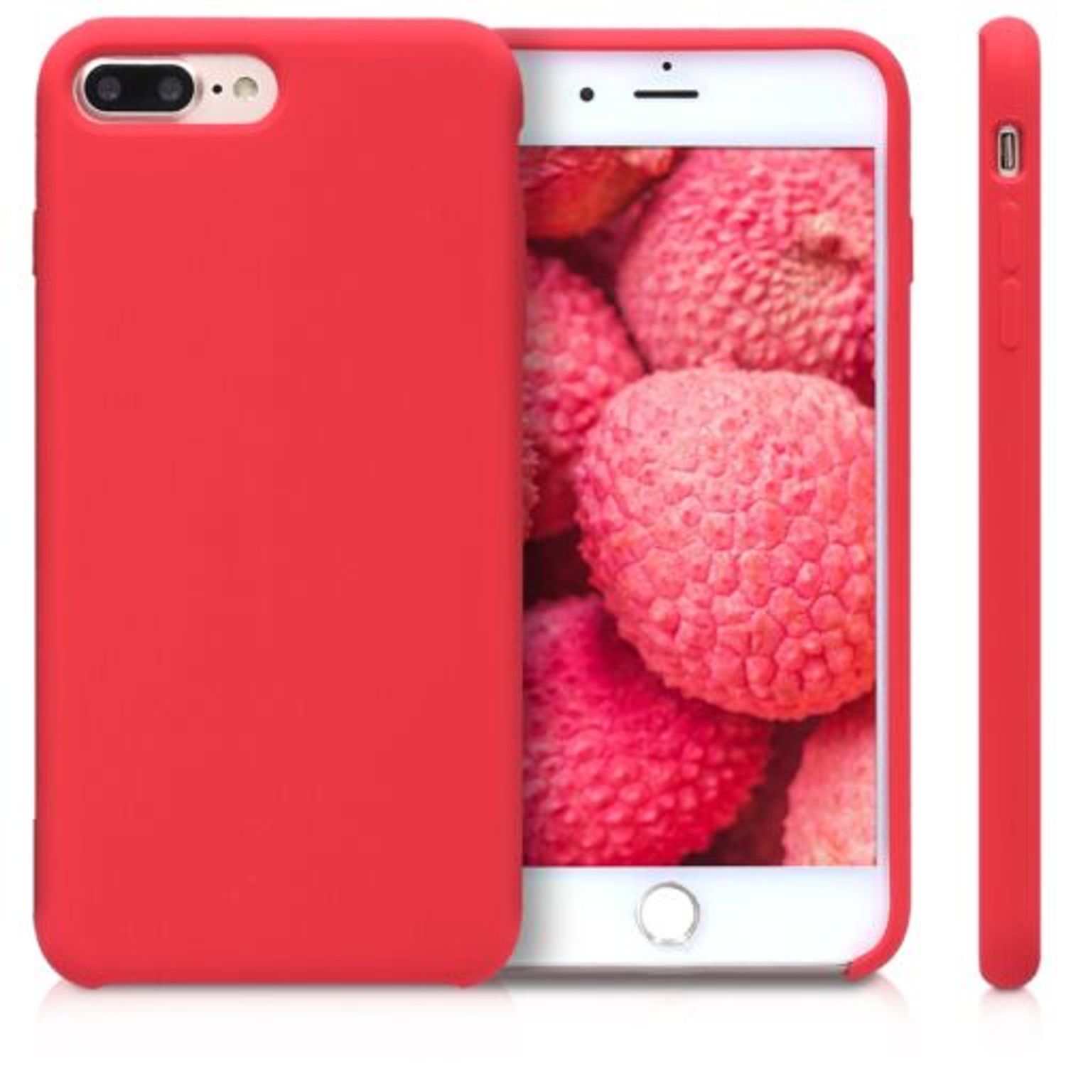 Husa pentru Apple iPhone 8 Plus/iPhone 7 Plus, Silicon, Rosu, 40842.111 fotografia produsului View 2 L