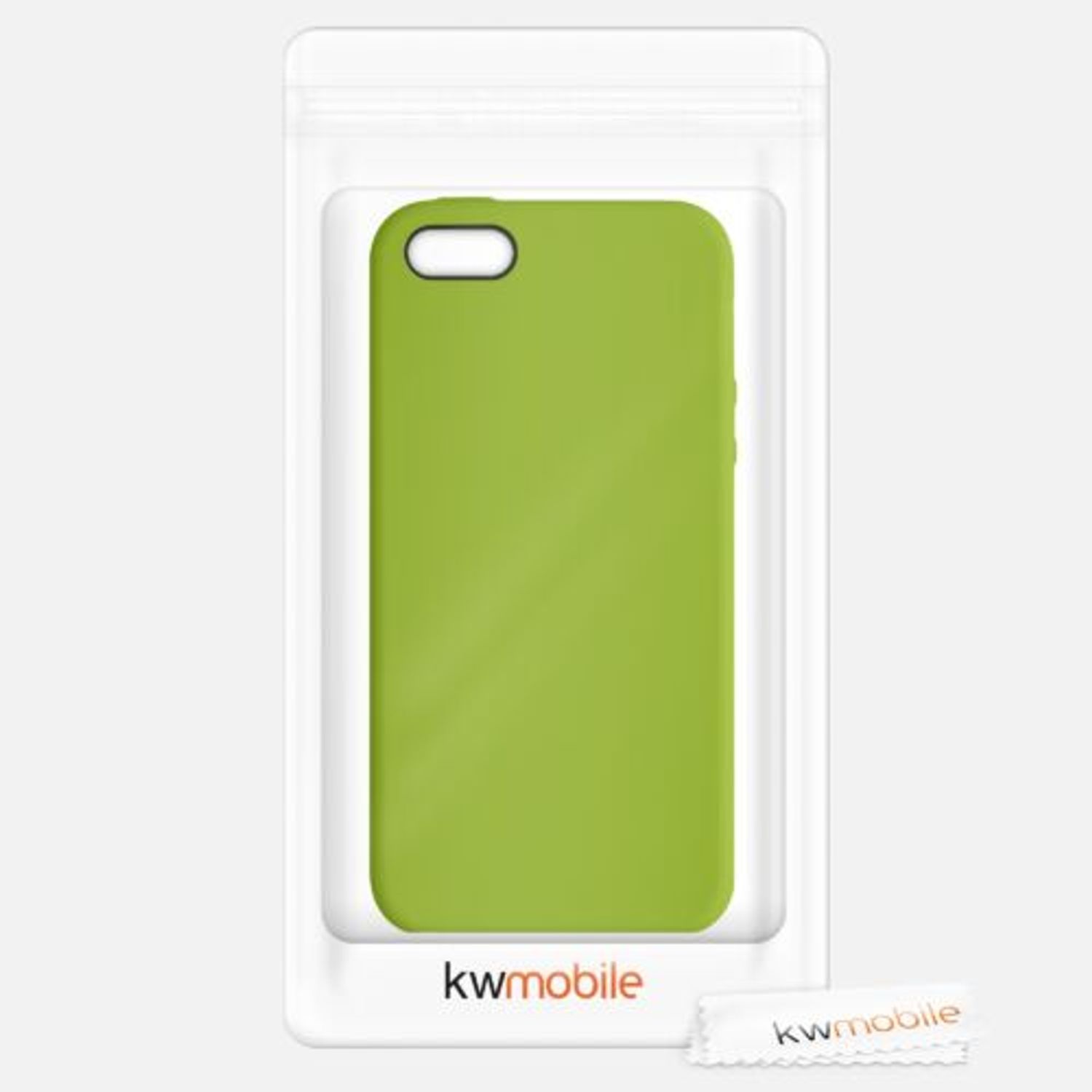 Husa pentru iPhone 5/iPhone 5s/iPhone SE, Silicon, Verde, 42766.220 fotografia produsului View 7 L
