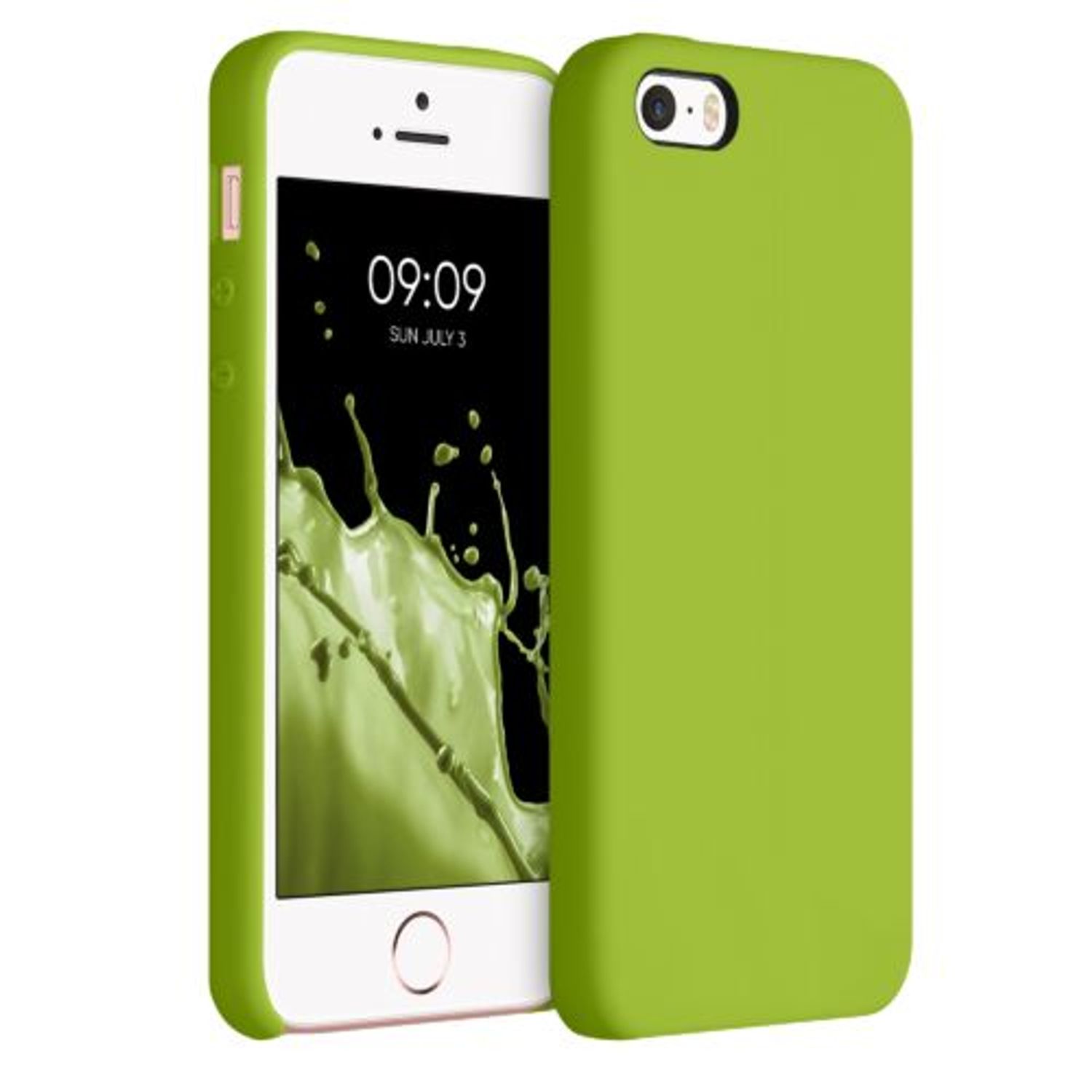 Husa pentru iPhone 5/iPhone 5s/iPhone SE, Silicon, Verde, 42766.220 fotografia produsului