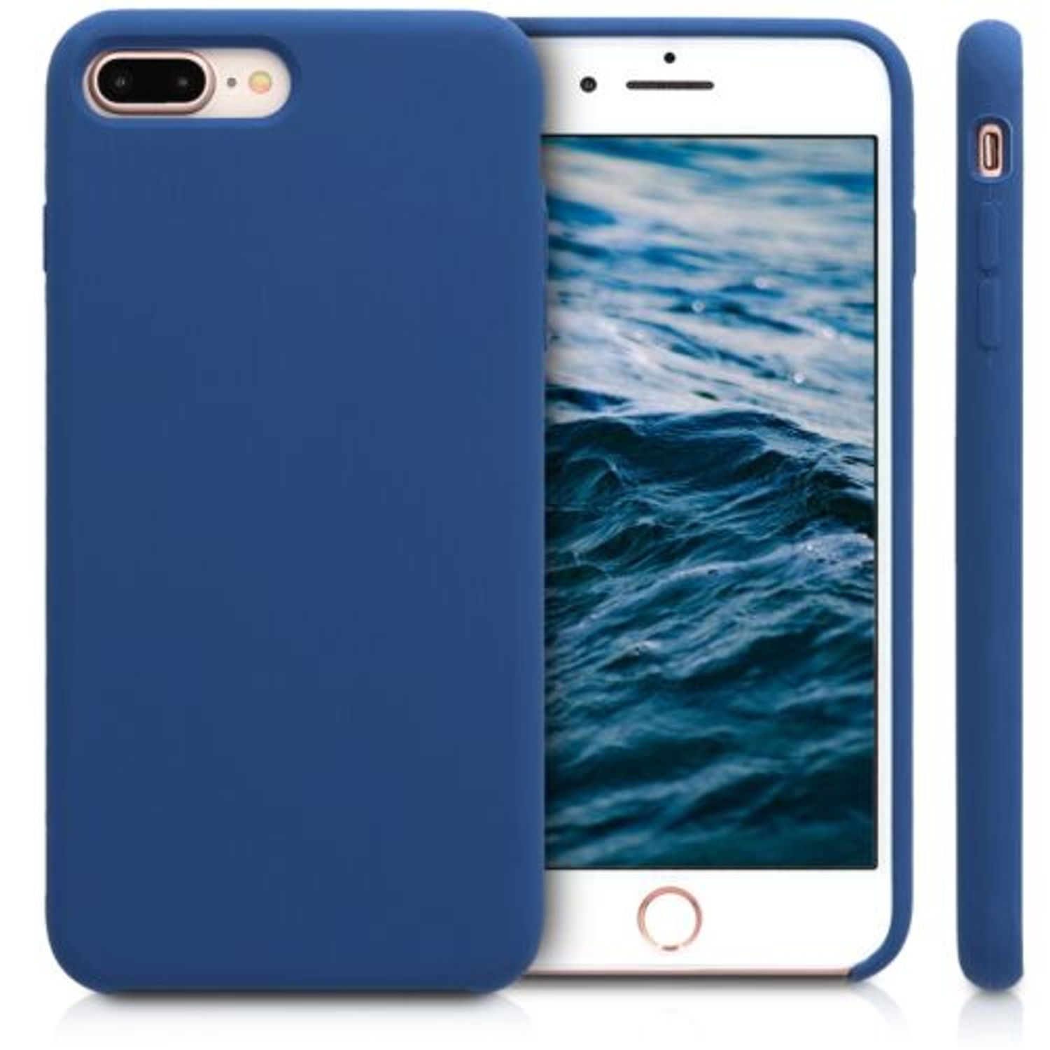 Husa pentru Apple iPhone 8 Plus/iPhone 7 Plus, Silicon, Albastru, 40842.116 fotografia produsului View 2 L