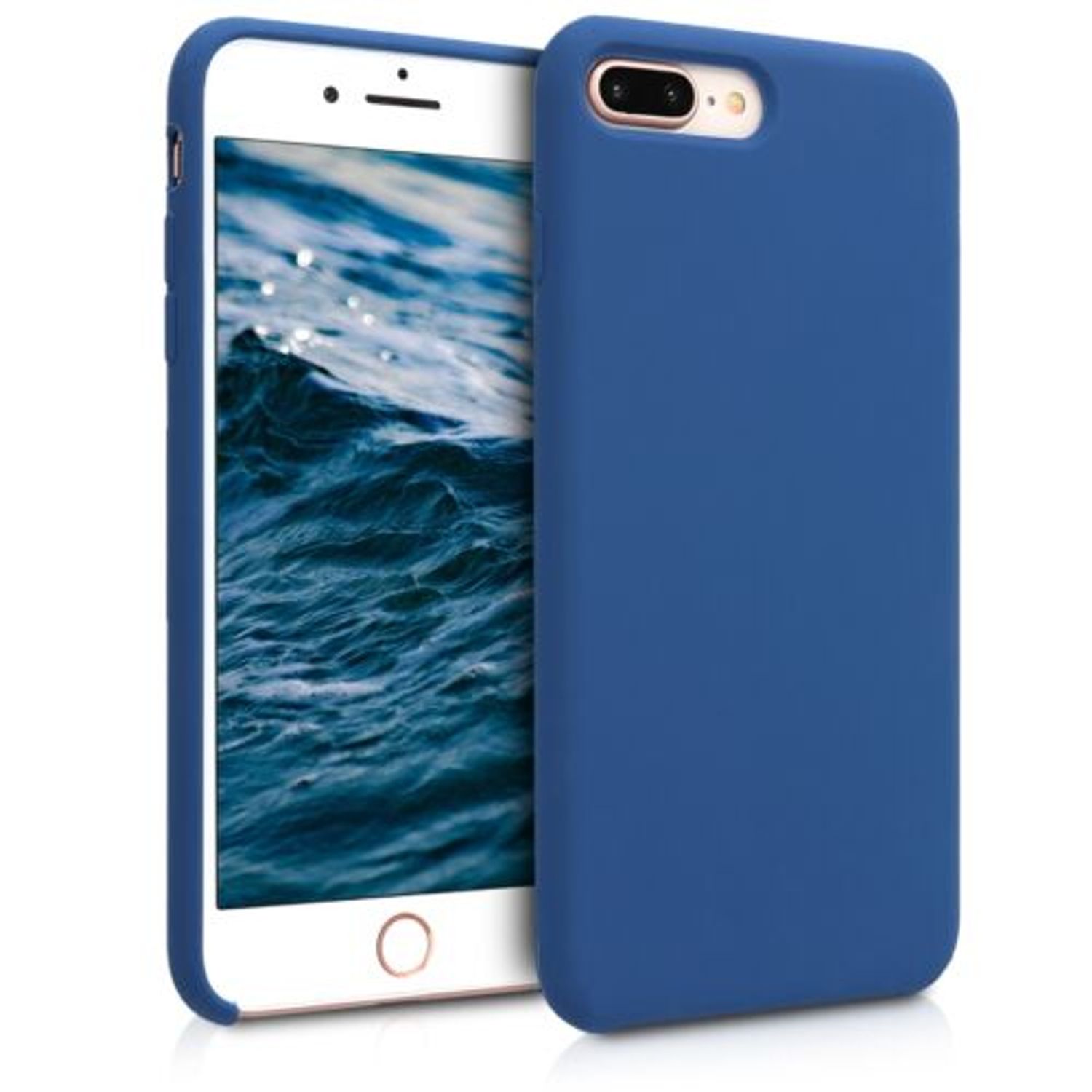 Husa pentru Apple iPhone 8 Plus/iPhone 7 Plus, Silicon, Albastru, 40842.116 fotografia produsului