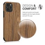 Husa Kwmobile pentru Apple iPhone 12/iPhone 12 Pro, Lemn, Maro, 58298.01 fotografia produsului View 3 S