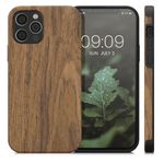 Husa Kwmobile pentru Apple iPhone 12/iPhone 12 Pro, Lemn, Maro, 58298.01 fotografia produsului
