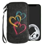 Husa Universala Kwmobile marime XL - 6,8 inch, Microfibra, Multicolor, 49866.4.11 fotografia produsului