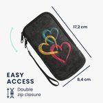 Husa Universala Kwmobile marime XL - 6,8 inch, Microfibra, Multicolor, 49866.4.11 fotografia produsului View 5 S