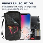 Husa Universala Kwmobile marime XL - 6,8 inch, Microfibra, Multicolor, 49866.4.11 fotografia produsului View 4 S