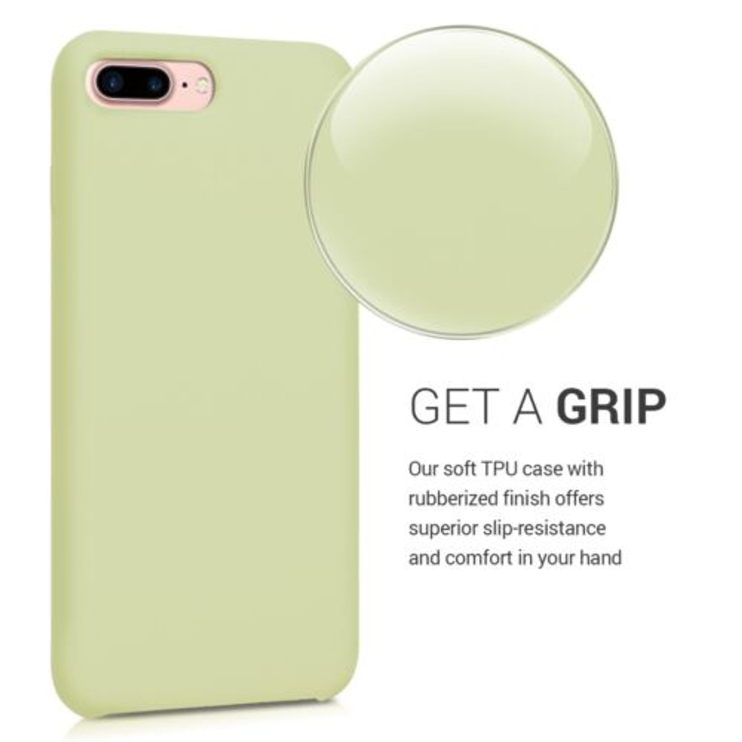 Husa pentru Apple iPhone 8 Plus/iPhone 7 Plus, Silicon, Verde, 40842.137 fotografia produsului View 6 L