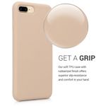 Husa pentru Apple iPhone 8 Plus/iPhone 7 Plus, Silicon, Bej, 40842.154 fotografia produsului View 4 S