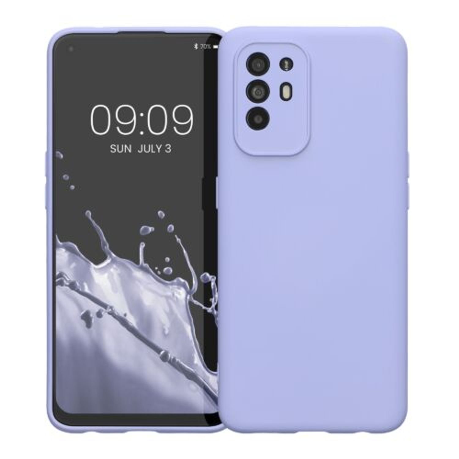 Husa Kwmobile pentru OPPO A94 5G, Silicon, Albastru, 58332.139 fotografia produsului