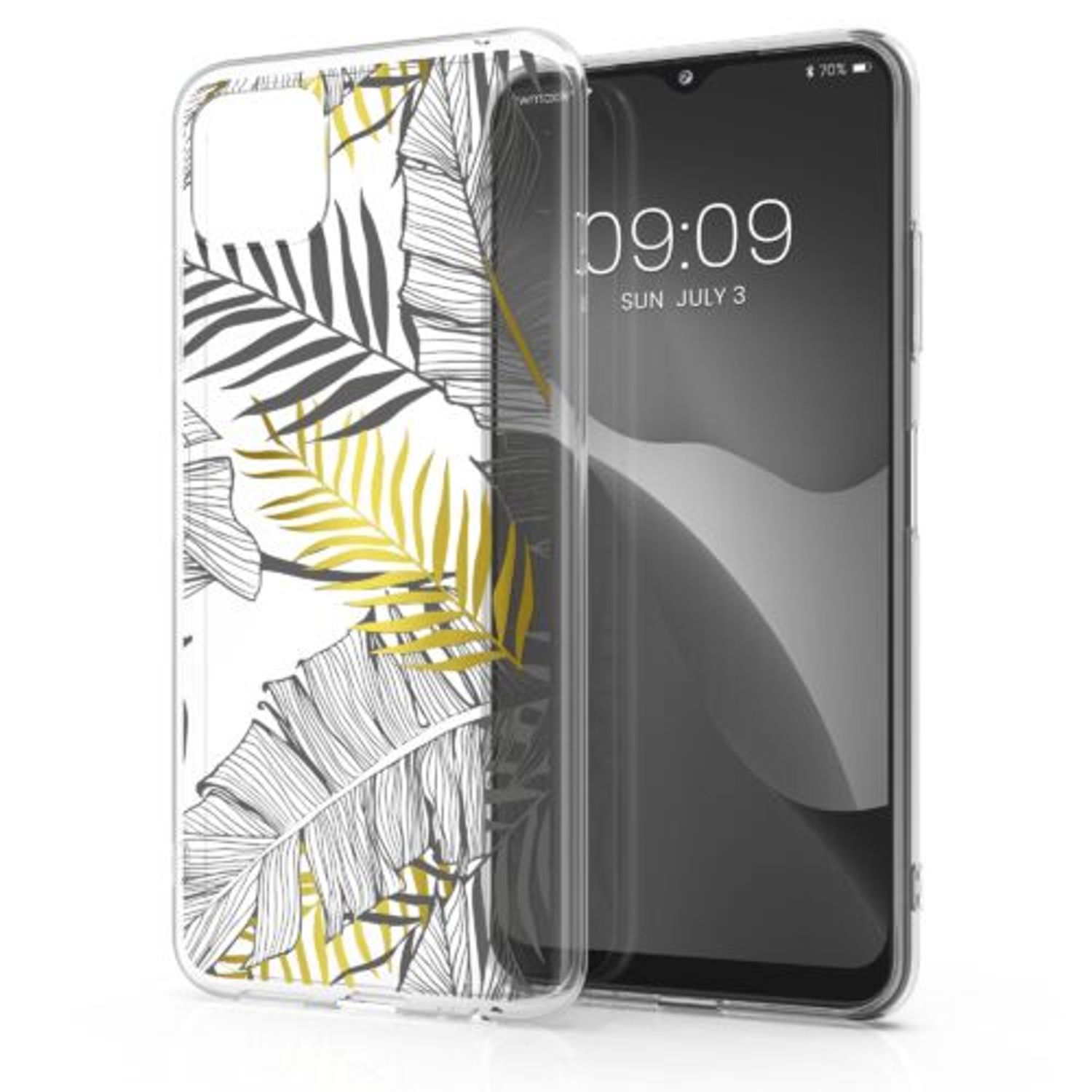 Husa Kwmobile pentru Samsung Galaxy A22 5G, Silicon, Multicolor, 55369.03 fotografia produsului